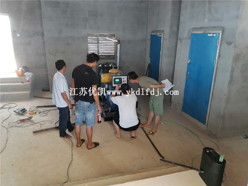 2020年7月25日，120KW濰柴雷納交付廣西某安置房備用電源使用